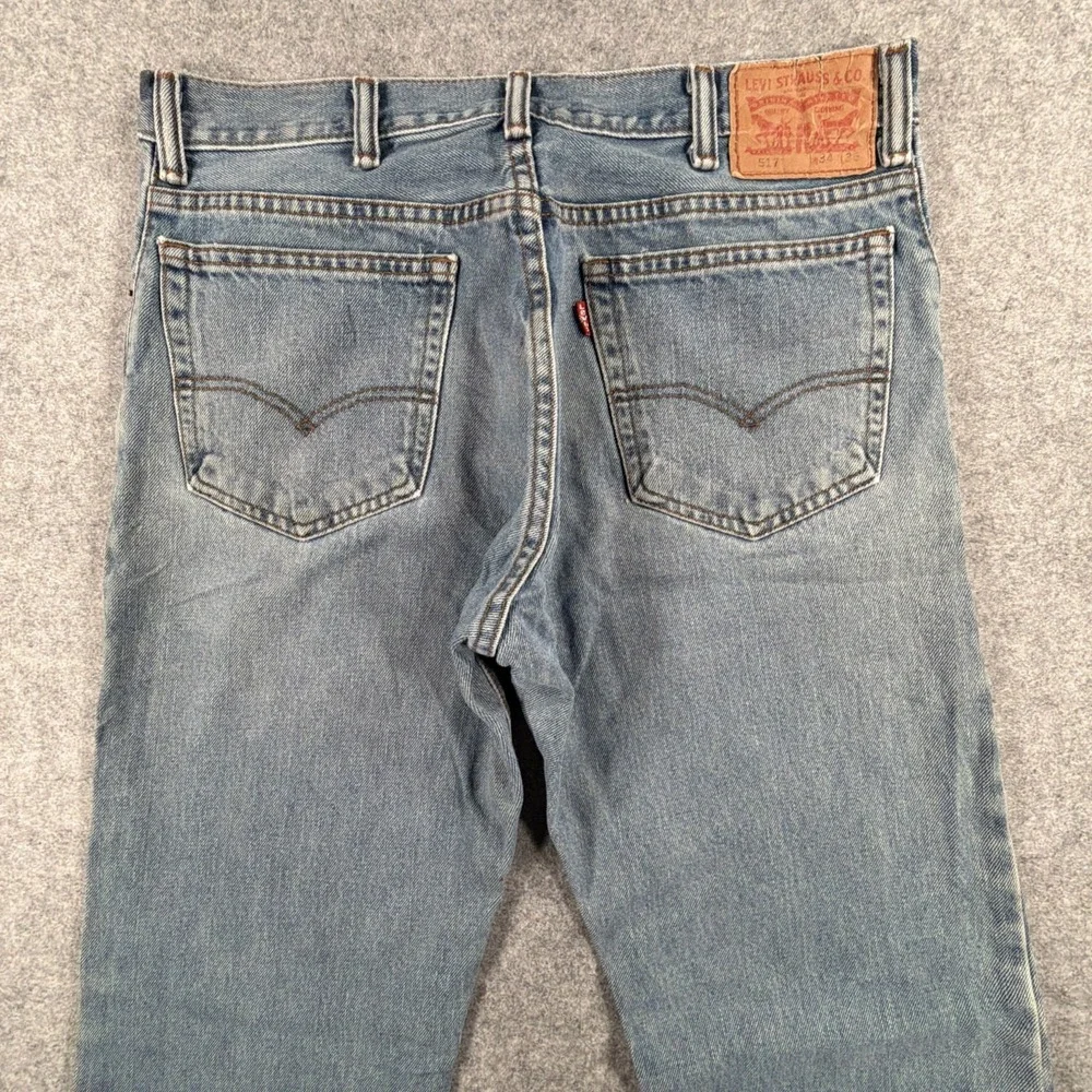 Levis 517 Jeans Mens 34x36 Blue Denim Levis Bootcut Flare Jeans Medium Wash
